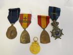 Medaille's 1ste & 2de WO + Korea, Enlèvement ou Envoi, Ruban, Médaille ou Ailes