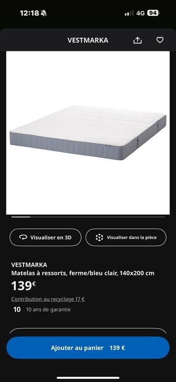 lit + matelas ( option) beschikbaar voor biedingen