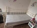 Mooi metalen bed 90x200, Huis en Inrichting, Slaapkamer | Bedden, Ophalen, Gebruikt, 90 cm, Eenpersoons