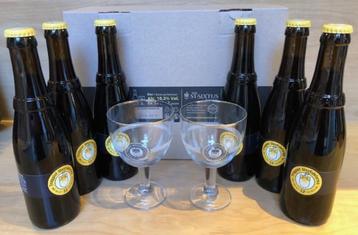 6 pack WESTVLETEREN 12"+ 2 glazen: 45 euro beschikbaar voor biedingen