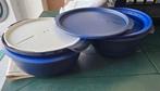 tupperware micro urban family large blue 3l, Blauw, Ophalen of Verzenden, Zo goed als nieuw, Bak of Kom