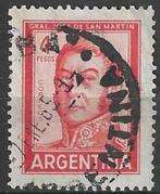 Argentinie 1959/1962 - Yvert 605A - Jose de San Martin  (ST), Postzegels en Munten, Postzegels | Amerika, Verzenden, Gestempeld