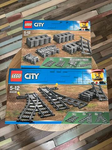Lego treinsporen en wissels - Nieuw beschikbaar voor biedingen