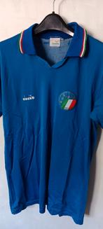 Italia Diadora blauw voetbalshirt vintage Large, Ophalen of Verzenden