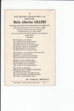40-45: Maria Colliers - bombardement Mortsel Oude God 1943, Collections, Images pieuses & Faire-part, Enlèvement ou Envoi, Image pieuse