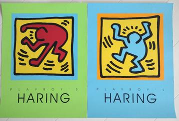 Set Keith Haring X Playboy zeefdrukken (60x45 cm) beschikbaar voor biedingen