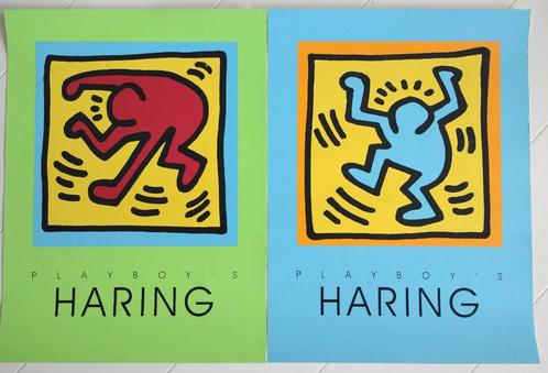 Set Keith Haring X Playboy zeefdrukken (60x45 cm), Antiek en Kunst, Kunst | Litho's en Zeefdrukken, Ophalen of Verzenden