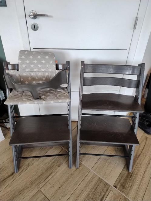 2 chaises hautes pour enfants 'Tripp Trapp', Kinderen en Baby's, Kinderstoelen, Gebruikt, Hangstoel, Stoelverkleiner, Ophalen