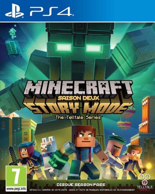 Minecraft Story Mode Saison 2 (couverture française), Consoles de jeu & Jeux vidéo, Jeux | Sony PlayStation 4, Comme neuf, Aventure et Action