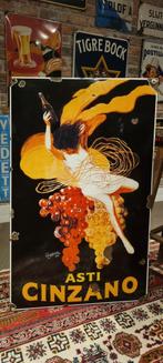 Cinzano emaille 100 x 60 cm reclamebord bord, Verzamelen, Merken en Reclamevoorwerpen, Ophalen of Verzenden, Reclamebord