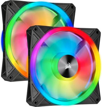 Corsair iCUE QL140 RGB PWM Dual Fan Kit with Lighting Node C beschikbaar voor biedingen