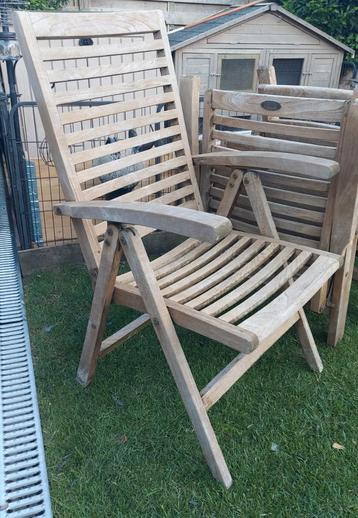 Chaises de jardin en bois, Enlèvement, Utilisé, Pliant