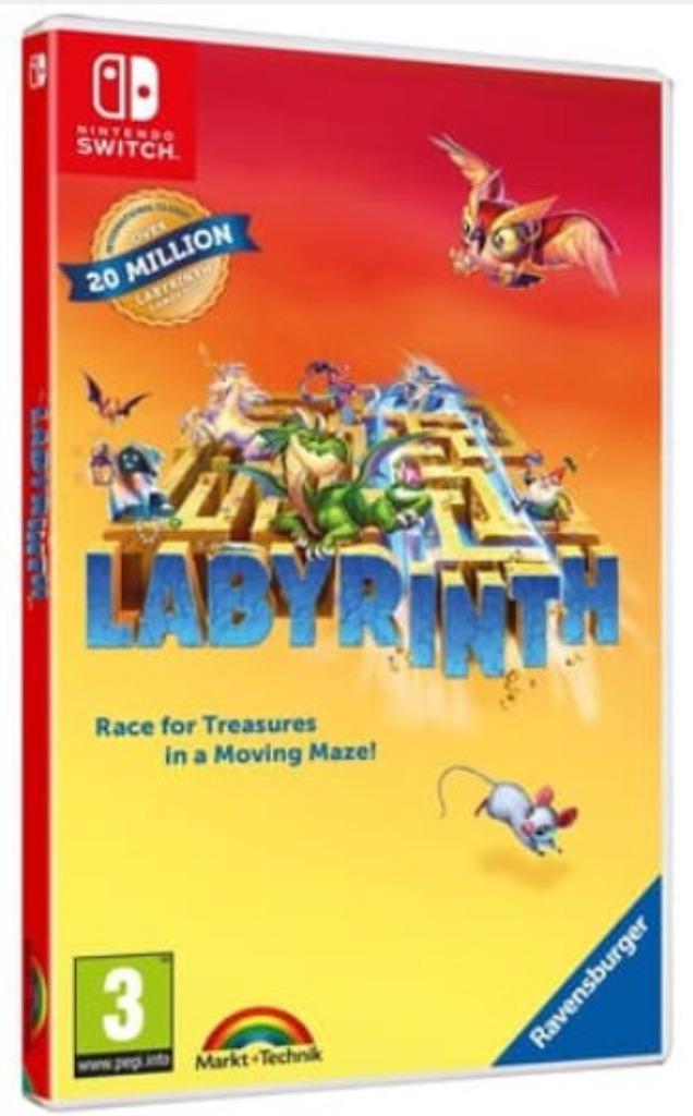 Ravensburger Labyrinth SWITCH, Games en Spelcomputers, Games | Nintendo Switch, Zo goed als nieuw, Strategie en Constructie, 3 spelers of meer