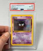 1999 POKEMON DUTCH #50 GASTLY First 1ST EDITION psa-8 NL, Hobby en Vrije tijd, Ophalen of Verzenden, Zo goed als nieuw, Losse kaart