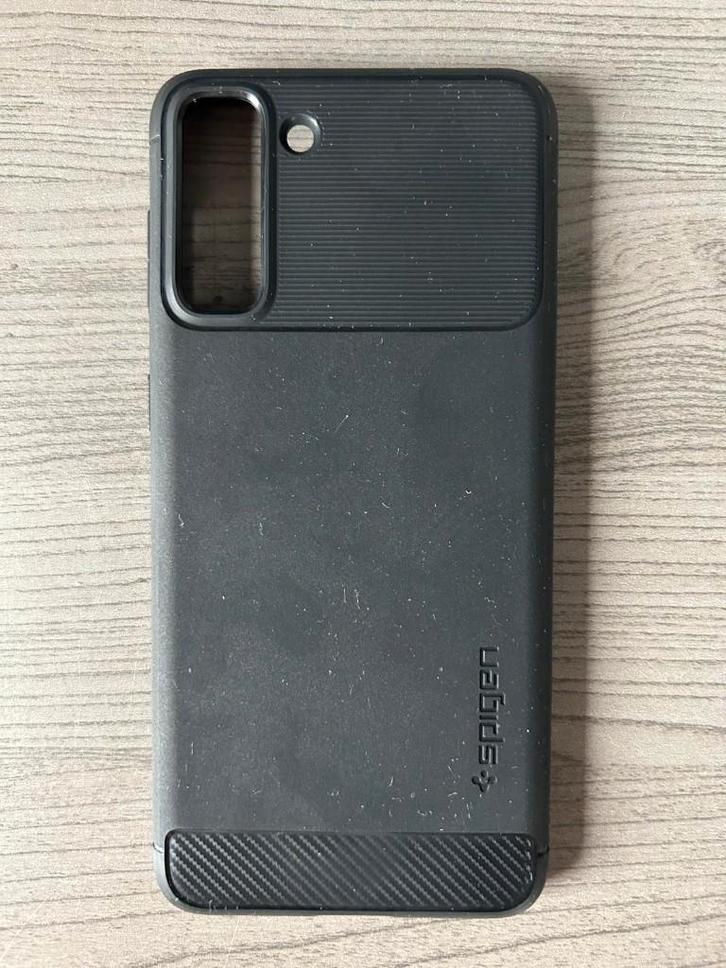 Spigen Rugged Armor zwart hoesje Samsung Galaxy S21 Plus, Télécoms, Téléphonie mobile | Housses, Coques & Façades | Samsung, Utilisé