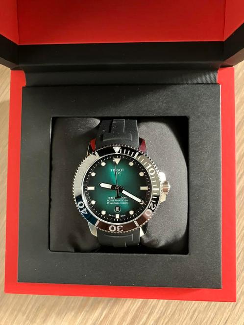 Tissot Seastar 1000 Powermatic 80, Handtassen en Accessoires, Horloges | Heren, Nieuw, Polshorloge, Overige merken, Staal, Kunststof