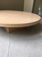 Laag rond tafeltje in fineerhout H 21x diam 83 cm, Minder dan 50 cm, Overige materialen, Rond, Zo goed als nieuw