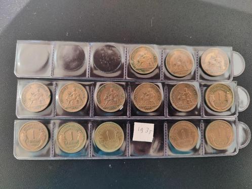 France collection 1 Franc x75 coins, Postzegels en Munten, Munten | Europa | Niet-Euromunten, Losse munt, Frankrijk, Ophalen
