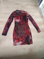 Rode jurk met print, Comme neuf, Taille 36 (S), Rouge, Enlèvement ou Envoi