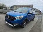 DACIA LODGY Stepway 7pl 1.6i - 97000km - 2019 - navi,cruise,, Auto's, Dacia, Voorwielaandrijving, Euro 6, 4 cilinders, Blauw