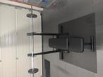 Fitnessbank en halterset, Sport en Fitness, Fitnessmaterialen, Ophalen, Zo goed als nieuw, Fitnessbank