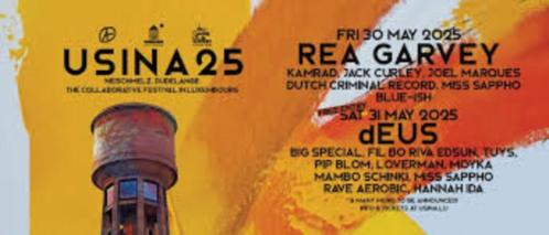 2 billets USINA25, Tickets en Kaartjes, Concerten | House, Techno en Trance, Twee personen, Mei