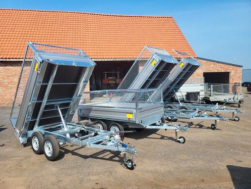 Ongeremde plateau en kippers. Mtm 750 kg., Auto diversen, Aanhangers en Bagagewagens, Nieuw, Ophalen