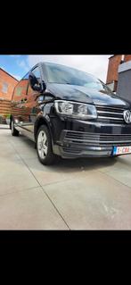 Vw Caravelle T6 dubbel cabine lang chassis, Auto's, Automaat, Zwart, Diesel, Particulier