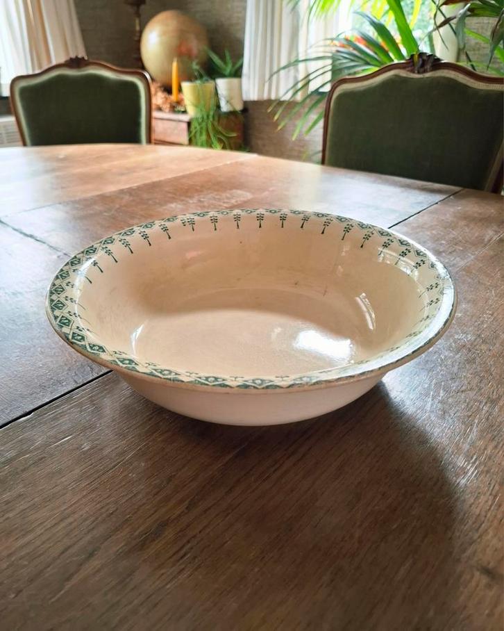 Vintage aardewerk schaal Boch, Antiek en Kunst, Antiek | Schalen, Ophalen of Verzenden