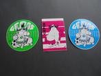 Sticker : 3x Gepos, Verzenden, Nieuw, Strip of Tekenfilm
