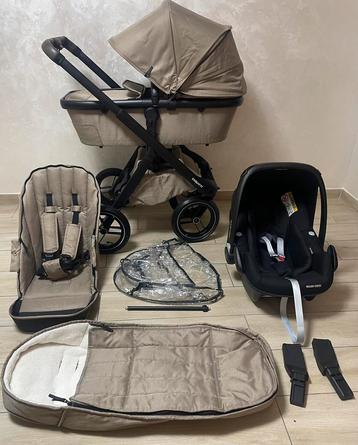 Dubatti One E5 Kinderwagen 3-in-1 - Dark Brown / Soft Taupe beschikbaar voor biedingen