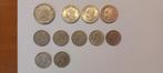Lot 11 pieces belges en argent, Postzegels en Munten, Setje, Zilver, Ophalen of Verzenden, Zilver