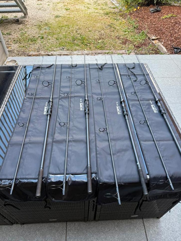 Nash black ops hengels met  gratis sleeves, Watersport en Boten, Hengelsport | Karpervissen, Zo goed als nieuw, Ophalen
