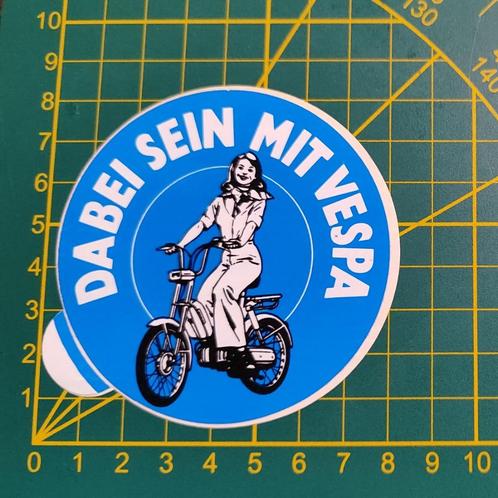 Sticker Vespa Bravo Piaggio brommer, Collections, Autocollants, Enlèvement ou Envoi