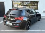 BMW 118i Sport Automaat - Pano - NAVIPRO - HiFi - LEDER, 4 deurs, Zwart, Leder, Bedrijf
