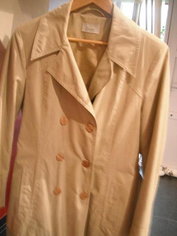 beige trenchcoat jas, merk: etam, maat: 38