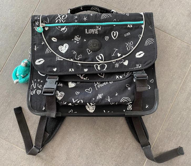 Boekentas Kipling Preppy medium + pennenzak, Handtassen en Accessoires, Tassen | Schooltassen, Gebruikt, Aktetas of Boekentas