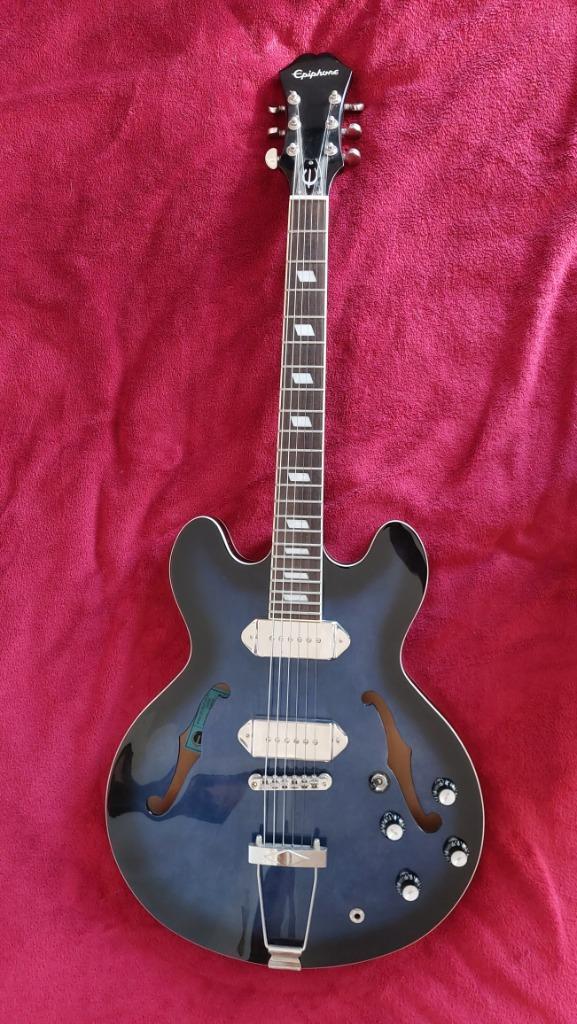 Epiphone Casino Blak & Blu Gary Clark Jr limited edition, Muziek en Instrumenten, Snaarinstrumenten | Gitaren | Elektrisch, Zo goed als nieuw