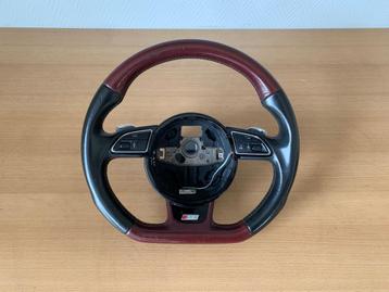 audi SQ5 stuurwiel rood leer + flippers + afgevlakt 2012- 17 beschikbaar voor biedingen