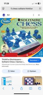 Educatief spel leren schaken thinkfun solitaire chess, Enlèvement, Comme neuf
