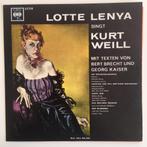 Vinyl LP Lotte Lenya singt Kurt Weill 1958, Enlèvement ou Envoi