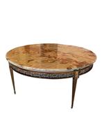 Elegante vintage ronde tafel van onyx, Antiek en Kunst, Ophalen
