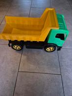 Gigantische dump truck met afneembare laadbak - groen & geel, Ophalen of Verzenden, Zo goed als nieuw