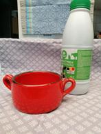 Seventies rood mooie keramiek kommetje. Handwerk, Ophalen