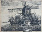 Jules de Sutter ets "Molen", gesigneerd, genummerd 5/20, Antiek en Kunst, Ophalen