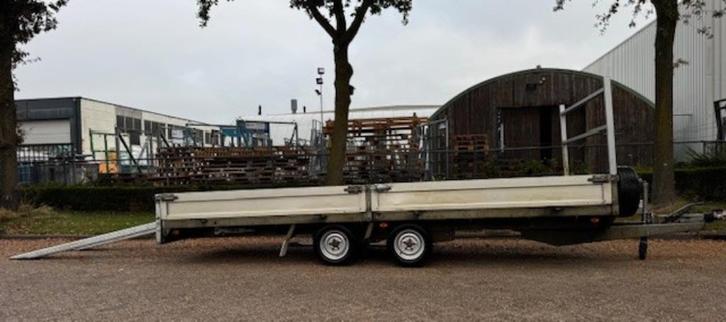 Saris 3500kg aanhanger staalvloer lier oprijplaten (P03), Auto diversen, Aanhangers en Bagagewagens, Zo goed als nieuw, Ophalen of Verzenden