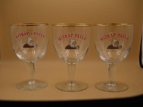 3 bierglazen Witkap Pater, Verzamelen, Glas en Drinkglazen, Zo goed als nieuw, Bierglas, Ophalen of Verzenden