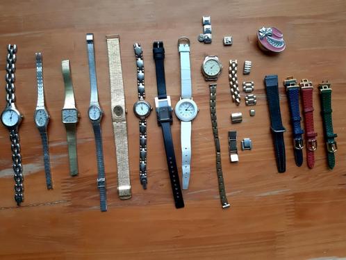lot van 10 horloges Rotary, Imado, Pulsar, Lorus, Clydia..., Bijoux, Sacs & Beauté, Montres | Femmes, Utilisé, Montre-bracelet