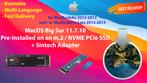 macOS Big Sur 11.7.10 Pré-Installé SSD m.2 NVME + Adaptateur, MacOS, Envoi, Neuf