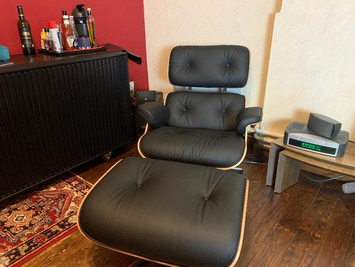 Charles Eames Lounge Chair & Ottoman – hoogwaardige replica, Maison & Meubles, Canapés | Sofas & Chaises Longues, Comme neuf, Une personne